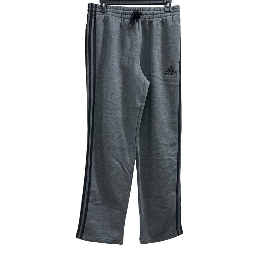 ADIDAS gray triple stripe track sweat pants Y2K Streetwear skater NWOT SZ M